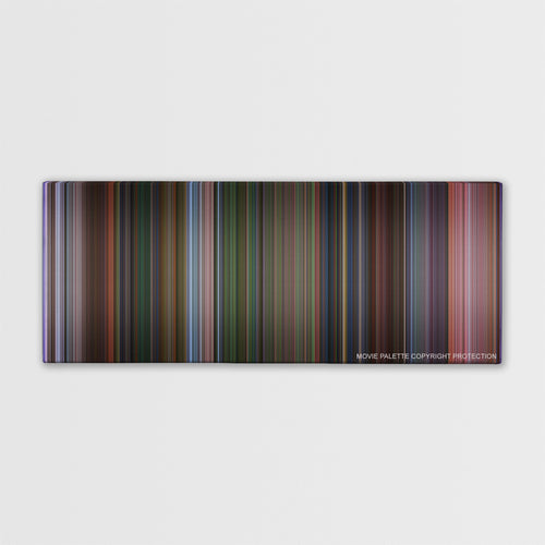 Dr. Seuss' How the Grinch Stole Christmas color palette canvas print: thousands of thin vertical stripes of color