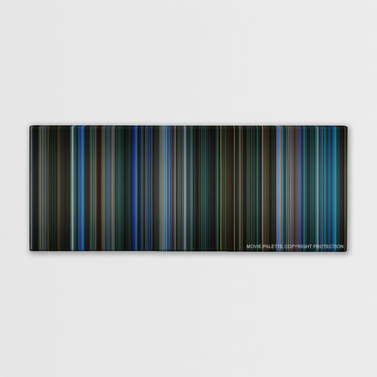 Watchmen color palette canvas print: thousands of thin vertical stripes of color