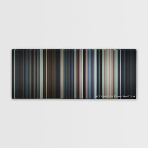 Addams Family Values color palette canvas print: thousands of thin vertical stripes of color
