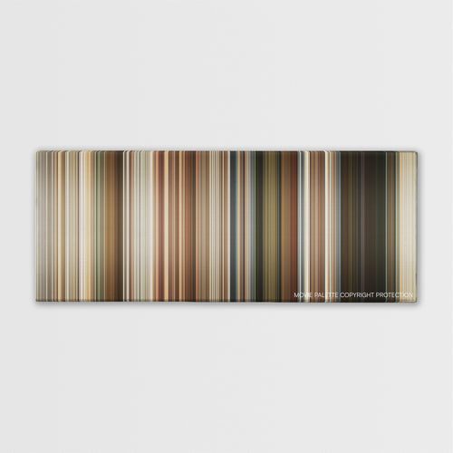Short Term 12 color palette canvas print: thousands of thin vertical stripes of color