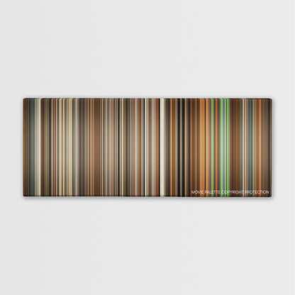 Blitz color palette canvas print: thousands of thin vertical stripes of color