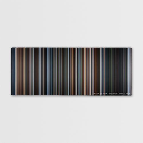 First Man color palette canvas print: thousands of thin vertical stripes of color