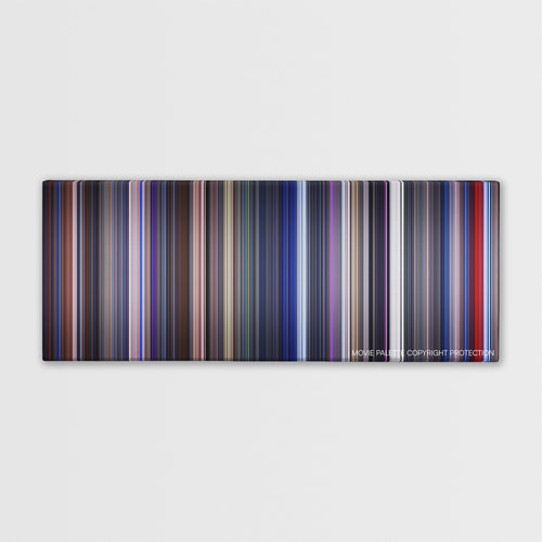 Star Trek: The Motion Picture color palette canvas print: thousands of thin vertical stripes of color