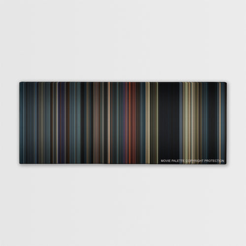 The Hunger Games: Catching Fire color palette canvas print: thousands of thin vertical stripes of color