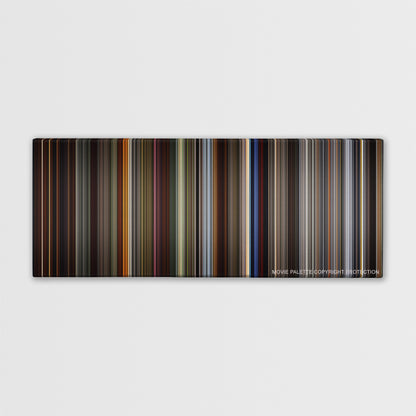 How to Train Your Dragon color palette canvas print: thousands of thin vertical stripes of color