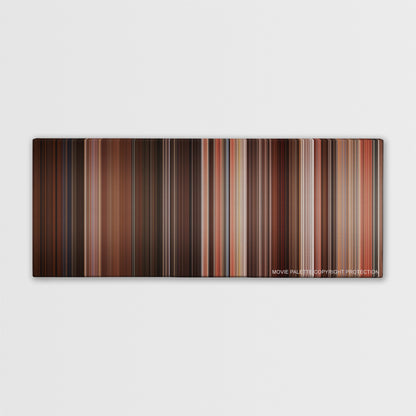Desperado color palette canvas print: thousands of thin vertical stripes of color