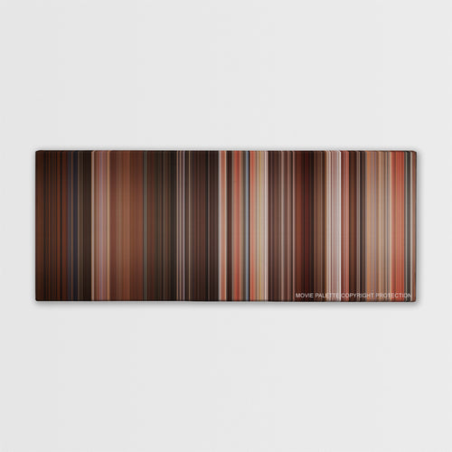 Desperado color palette canvas print: thousands of thin vertical stripes of color
