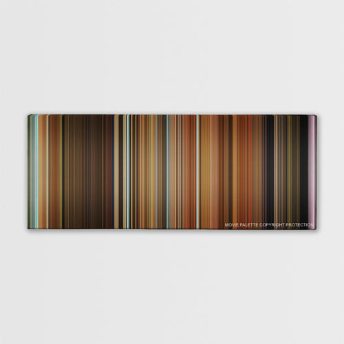 Zack and Miri Make a Porno color palette canvas print: thousands of thin vertical stripes of color