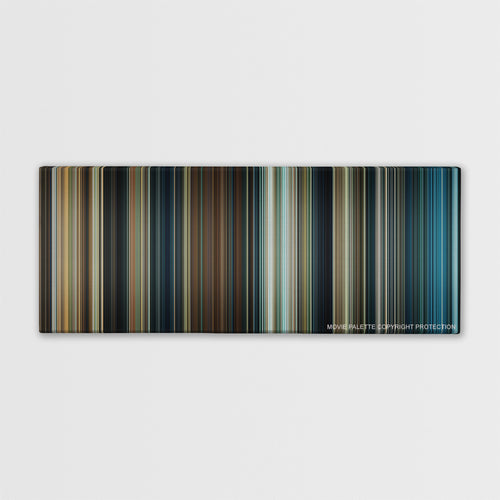 The Amityville Horror color palette canvas print: thousands of thin vertical stripes of color