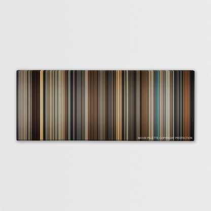 Legend color palette canvas print: thousands of thin vertical stripes of color