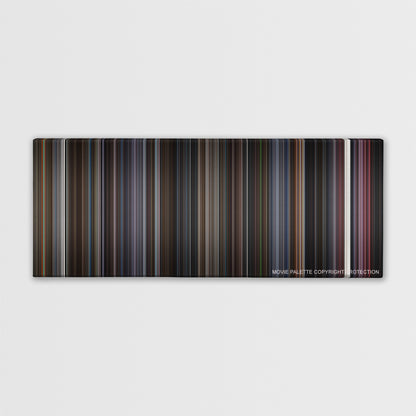 Scott Pilgrim vs. the World color palette canvas print: thousands of thin vertical stripes of color