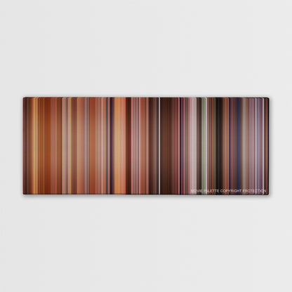 Falling Down color palette canvas print: thousands of thin vertical stripes of color