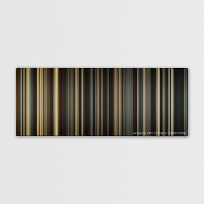 The Promise color palette canvas print: thousands of thin vertical stripes of color
