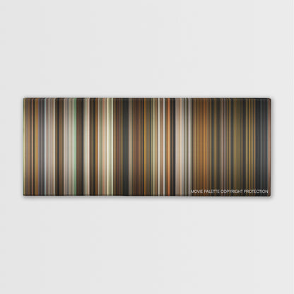 Hide and Seek color palette canvas print: thousands of thin vertical stripes of color