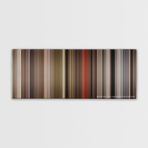 Blazing Saddles color palette canvas print: thousands of thin vertical stripes of color