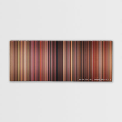 Flipped color palette canvas print: thousands of thin vertical stripes of color