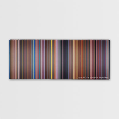 Peter Pan color palette canvas print: thousands of thin vertical stripes of color