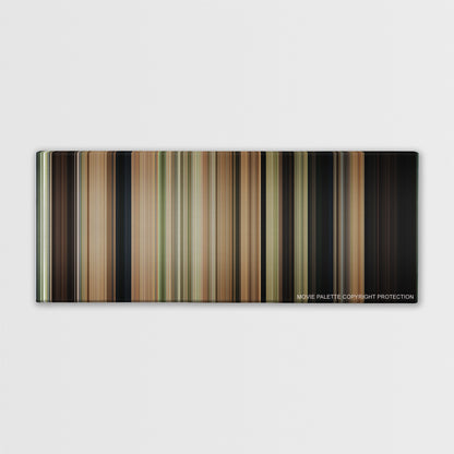 The Sound of Music color palette canvas print: thousands of thin vertical stripes of color