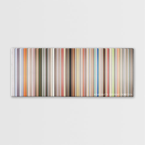 Jackass: The Movie color palette canvas print: thousands of thin vertical stripes of color