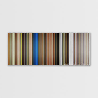 xXx color palette canvas print: thousands of thin vertical stripes of color