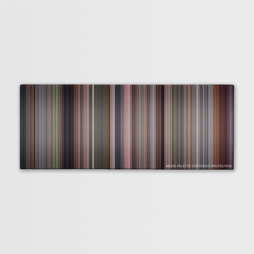 The Full Monty color palette canvas print: thousands of thin vertical stripes of color