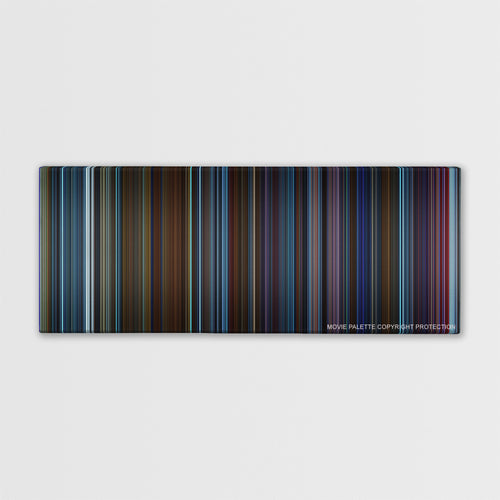Pacific Rim color palette canvas print: thousands of thin vertical stripes of color
