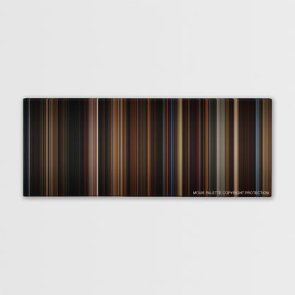 Memoirs of a Geisha color palette canvas print: thousands of thin vertical stripes of color