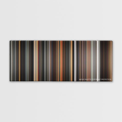 A Monster Calls color palette canvas print: thousands of thin vertical stripes of color