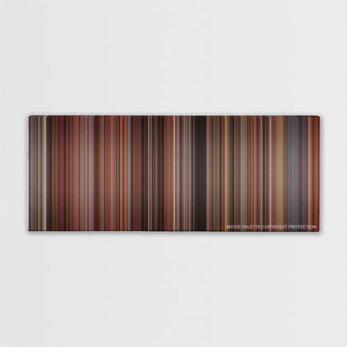 The Bank Job color palette canvas print: thousands of thin vertical stripes of color