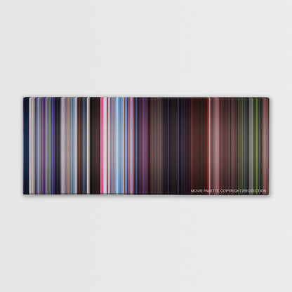 Zoolander color palette canvas print: thousands of thin vertical stripes of color