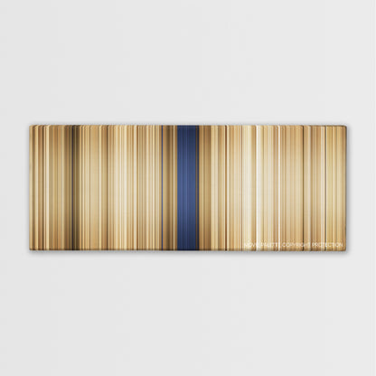 The General color palette canvas print: thousands of thin vertical stripes of color