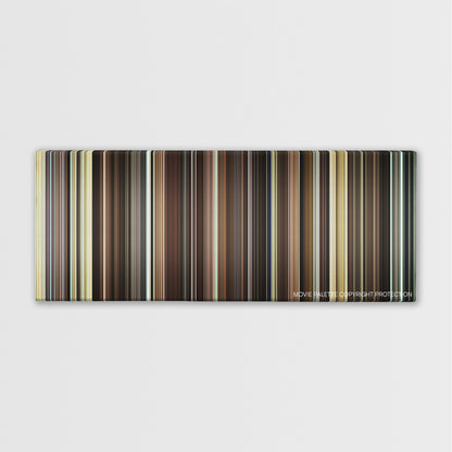 The Great Beauty color palette canvas print: thousands of thin vertical stripes of color