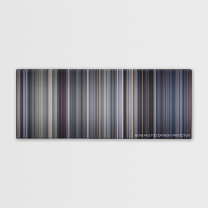 Robocop 2 color palette canvas print: thousands of thin vertical stripes of color