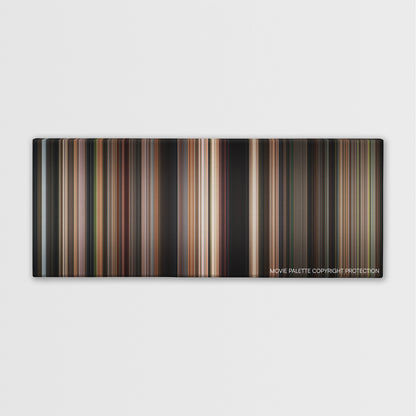 Risky Business color palette canvas print: thousands of thin vertical stripes of color