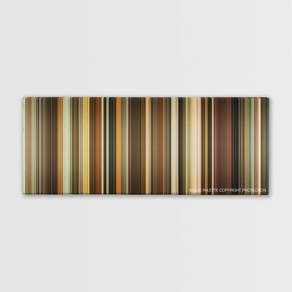 How to Be Single color palette canvas print: thousands of thin vertical stripes of color
