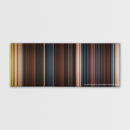 Goosebumps color palette canvas print: thousands of thin vertical stripes of color