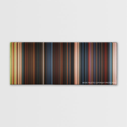 Goosebumps color palette canvas print: thousands of thin vertical stripes of color