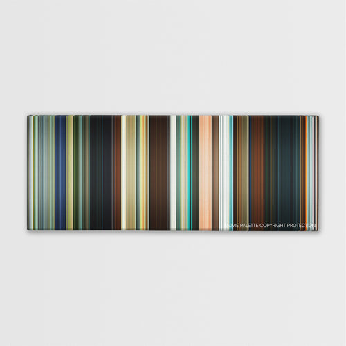 The Guard color palette canvas print: thousands of thin vertical stripes of color