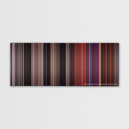 Carrie color palette canvas print: thousands of thin vertical stripes of color