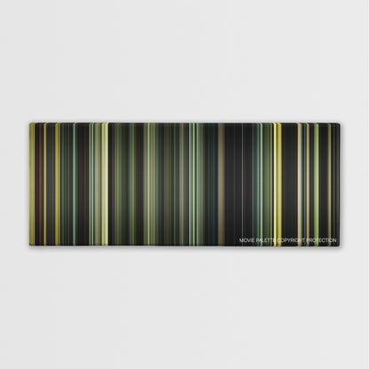 The Lost City of Z color palette canvas print: thousands of thin vertical stripes of color