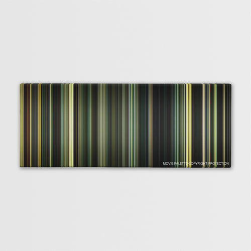 The Lost City of Z color palette canvas print: thousands of thin vertical stripes of color