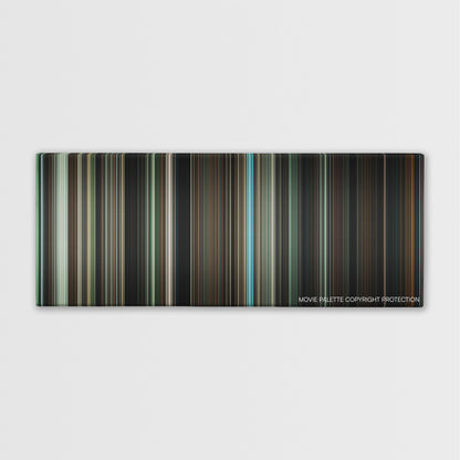 The Boy color palette canvas print: thousands of thin vertical stripes of color