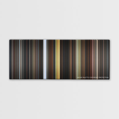 Angel Heart color palette canvas print: thousands of thin vertical stripes of color