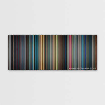 Surrogates color palette canvas print: thousands of thin vertical stripes of color