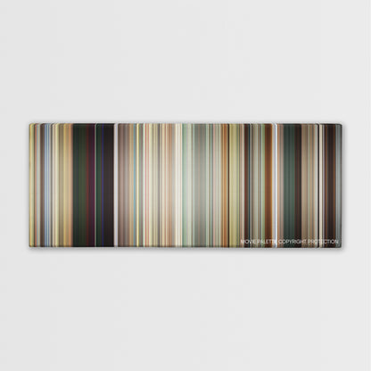 Dope color palette canvas print: thousands of thin vertical stripes of color