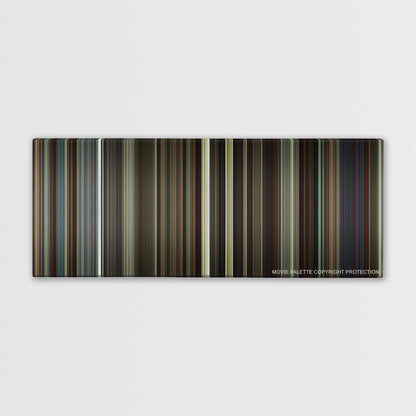 Flight color palette canvas print: thousands of thin vertical stripes of color