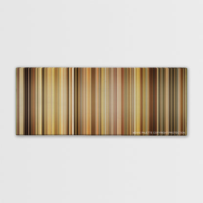 Leon: The Professional color palette canvas print: thousands of thin vertical stripes of color