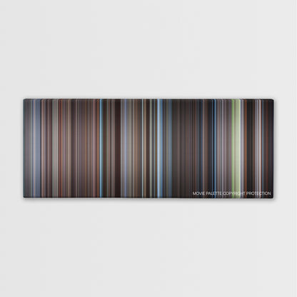 Unfaithful color palette canvas print: thousands of thin vertical stripes of color