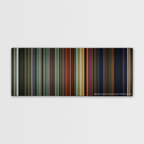 Ad Astra color palette canvas print: thousands of thin vertical stripes of color