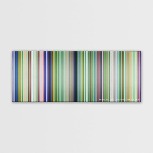 Rio 2 color palette canvas print: thousands of thin vertical stripes of color